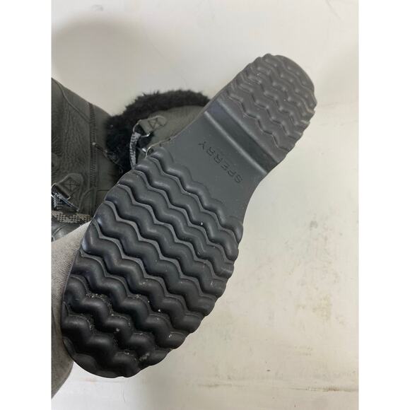 Sperry Maritime Leather Faux Fur Boots 9.5W - Picture 8 of 14